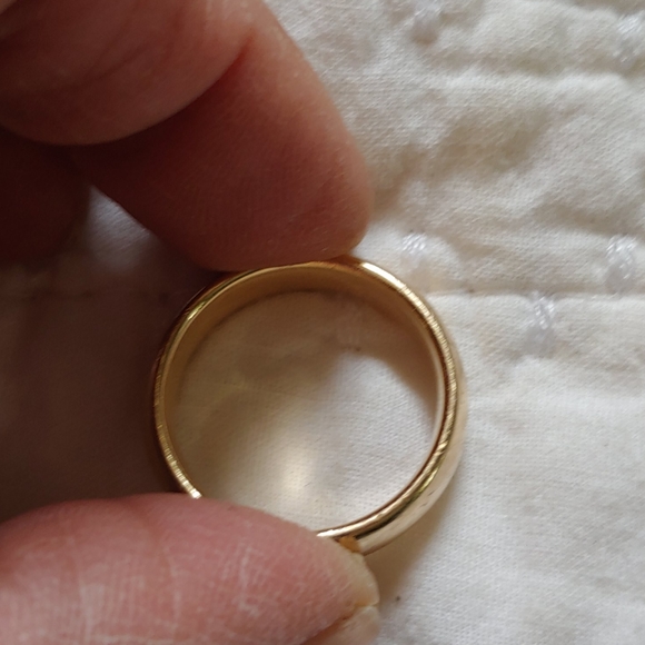 Vintage 14K yellow gold wedding band - Picture 3 of 12